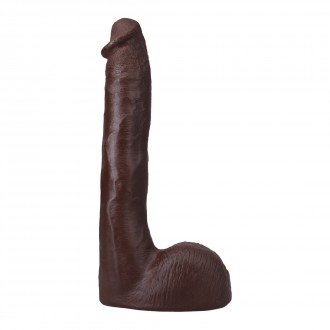 DOC JOHNSON PRESSURE - REALISTIC ULTRASKYN DILDO - 10" / 25 CM - CHOCOLATE