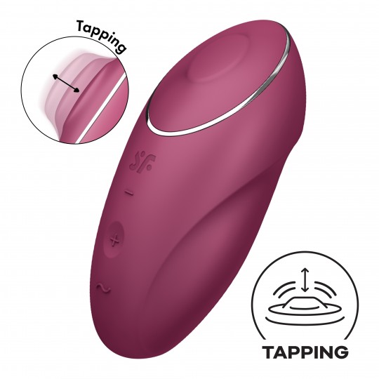 STIMULATORE TAP &amp; CLIMAX 1 ROSSO SATISFYER