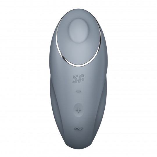 STIMULATEUR TAP &amp; CLIMAX 1 BLEU GRIS SATISFYER