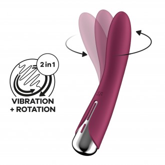 VIBRADOR SPINNING VIBE 1 ROJO SATISFYER