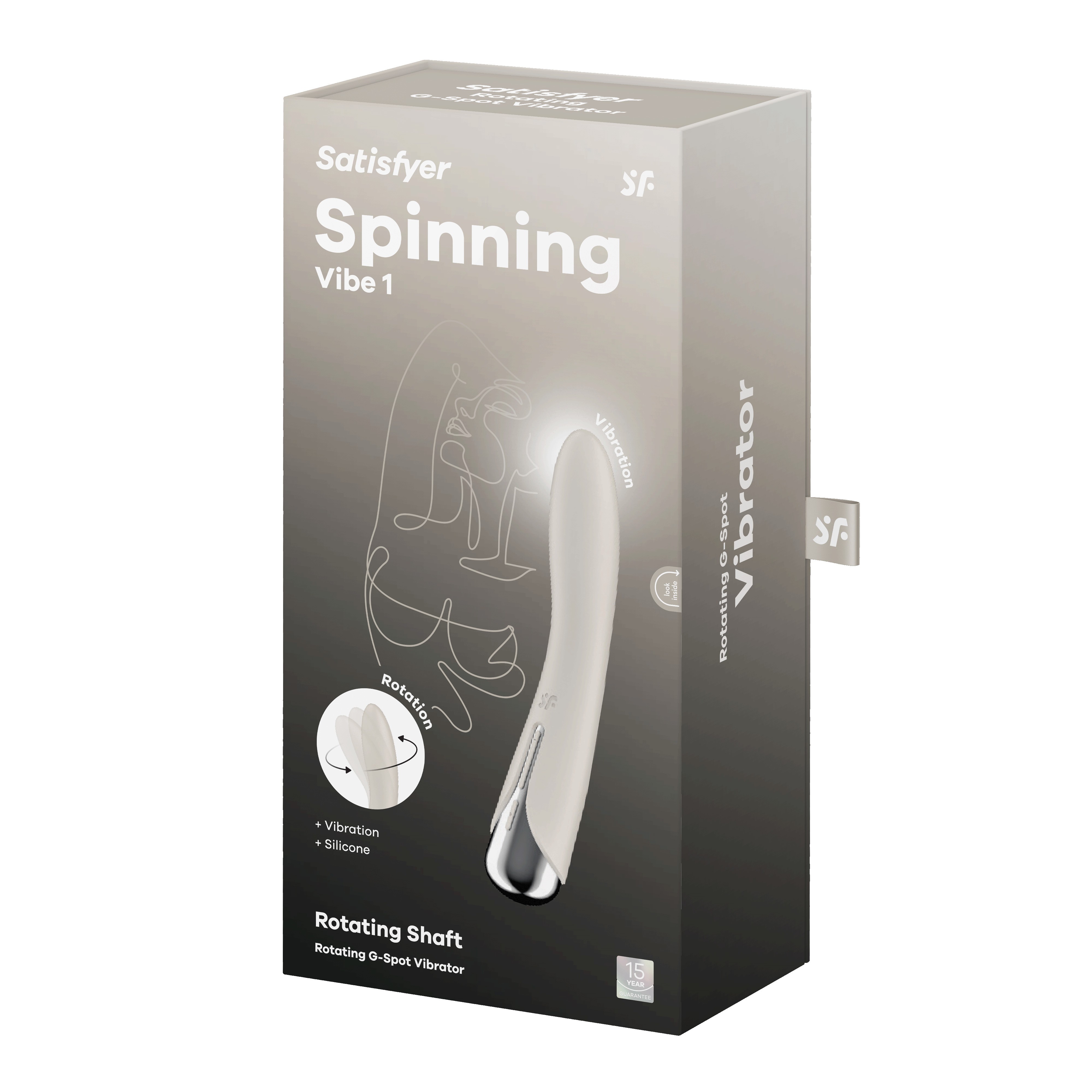 VIBRADOR SPINNING VIBE 1 BEIGE SATISFYER