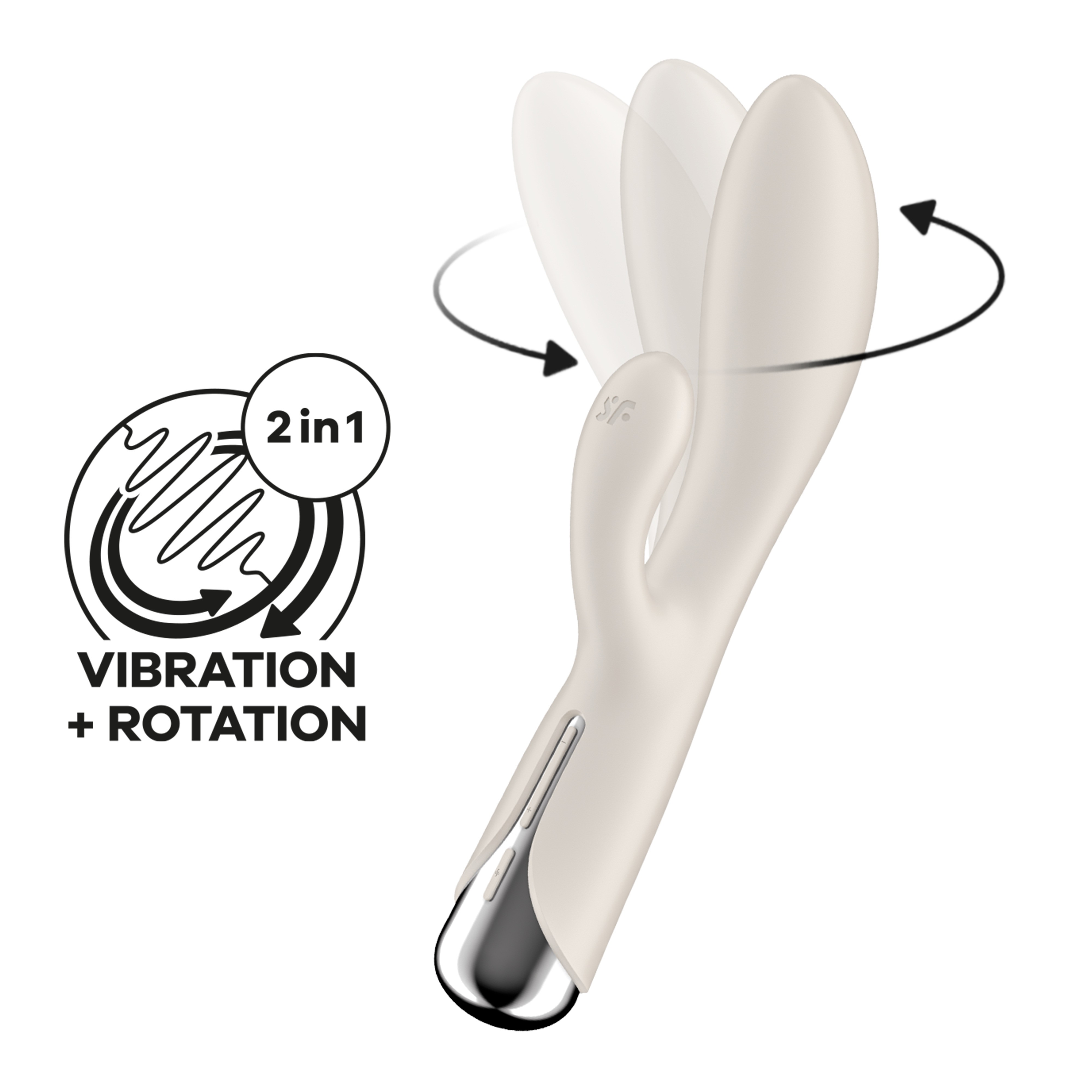 SATISFYER SPINNING RABBIT 1 VIBRATOR BEIGE