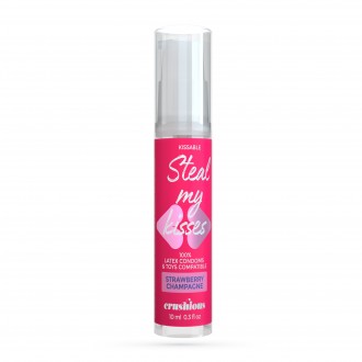 GEL LUBRICANTE STEAL MY KISSES DE SABOR FRESA Y CHAMPÁN CRUSHIOUS 10ML