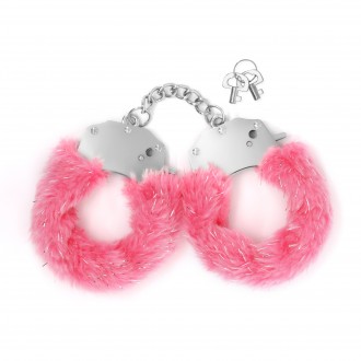 SPANGLE ESPOSAS DE METAL CON PELUCHE ROSA CRUSHIOUS