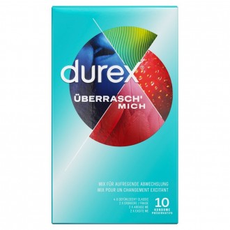 CAJA CON 10 PRESERVATIVOS ÜBERRASCH' MICH DUREX