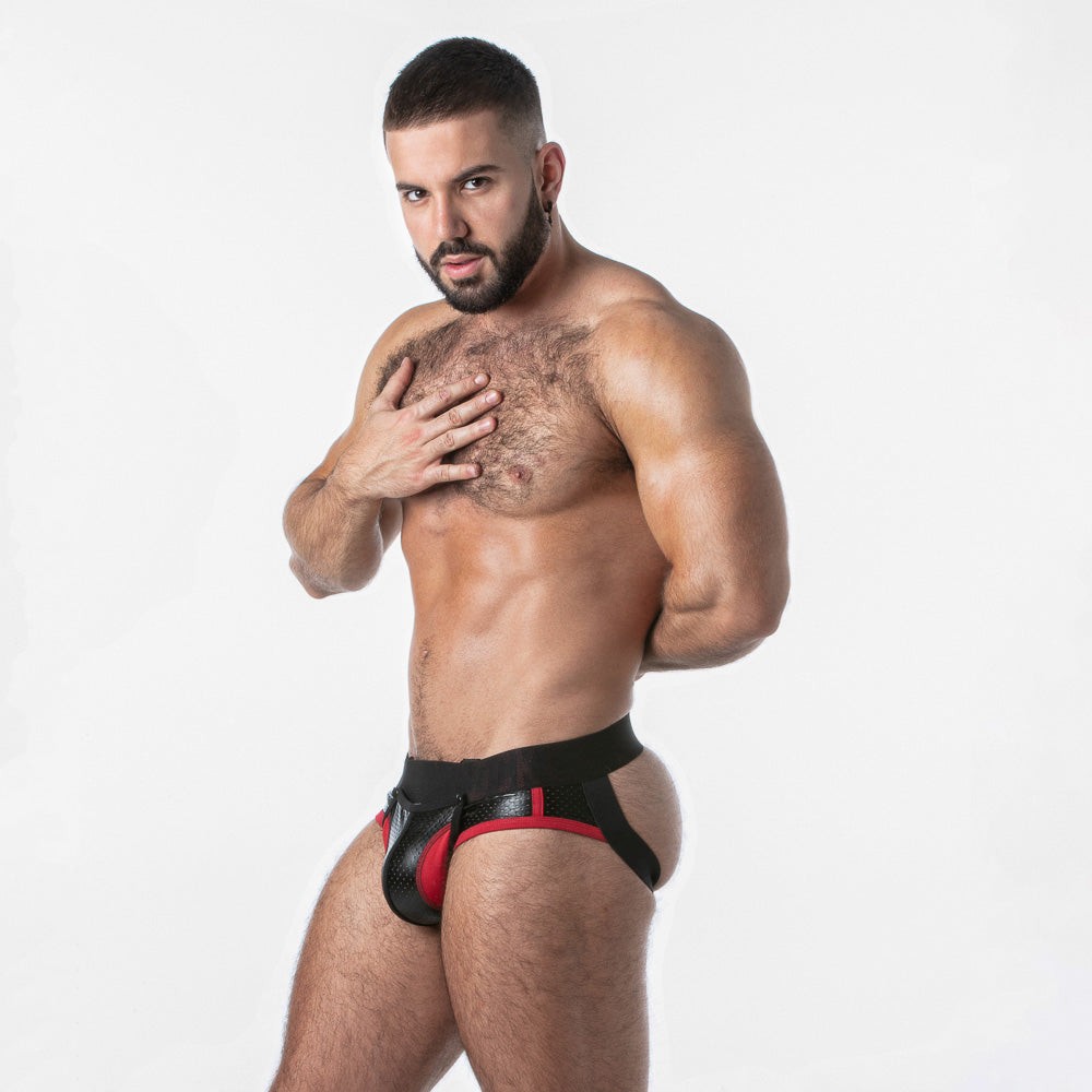 CALZONCILLOS JOCK OPEN ACCESS LOCKER GEAR ROJO