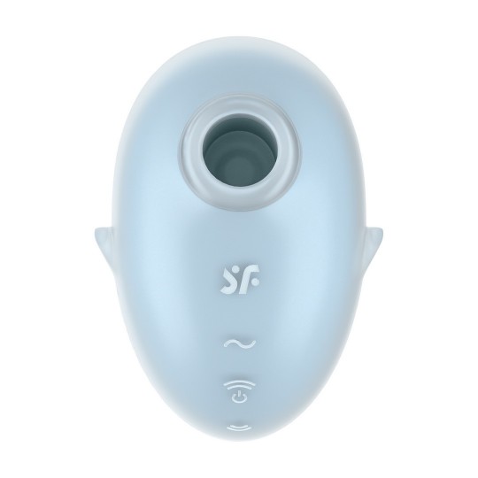 CUTIE GHOST - AIR PULSE VIBRATOR - BLUE