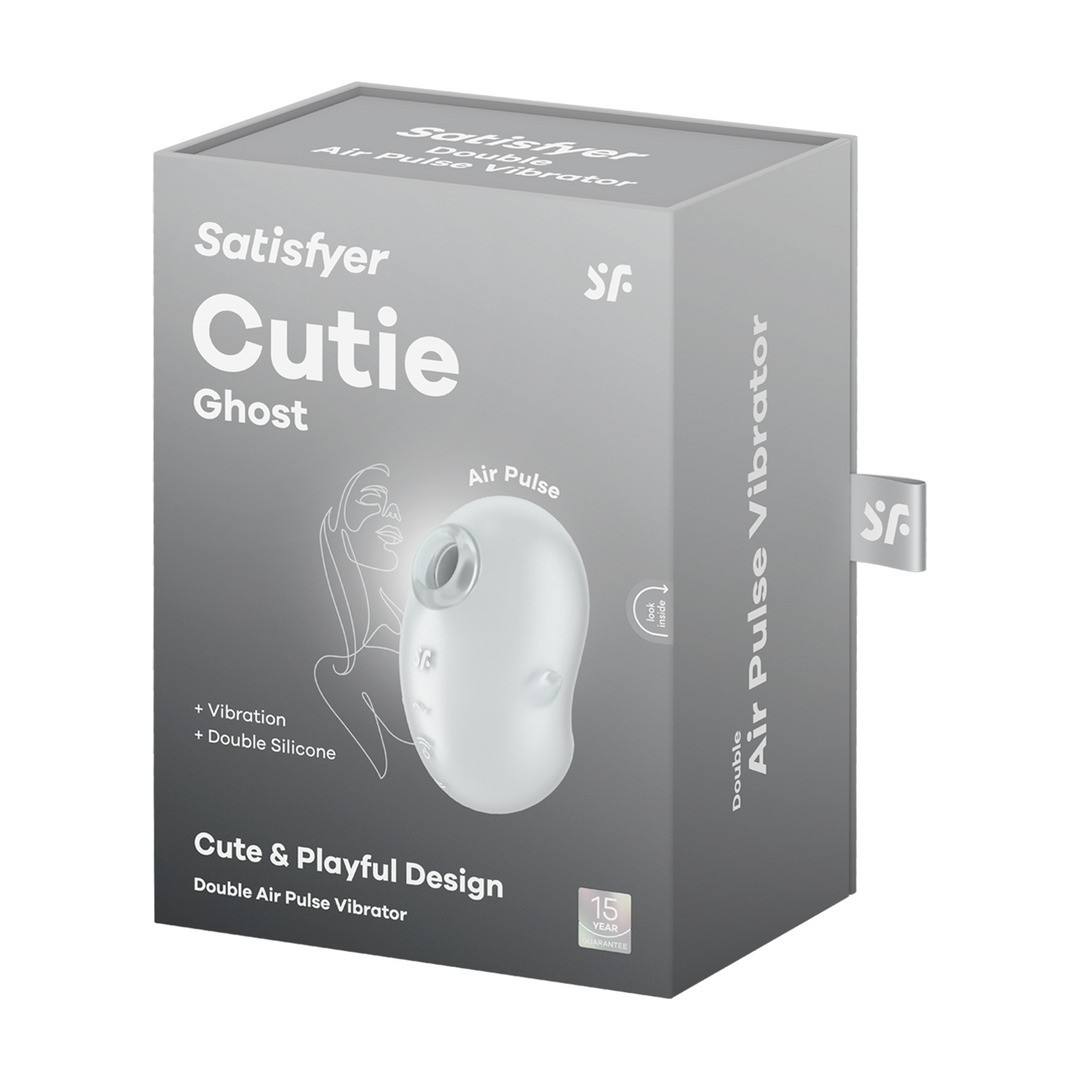 CUTIE GHOST - AIR PULSE VIBRATOR - WHITE