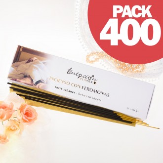 PACK OF 400 INCENSE STICKS WITH PHEROMONES AROMA BETWEEN SHEETS TENTACIÓN PLAY SEX