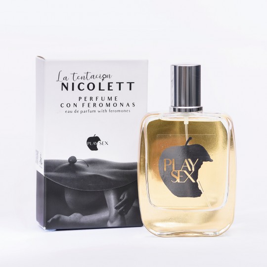 PERFUME COM FEROMONAS NICOLETT PARA ELA 50ML TENTACIÓN PLAY SEX