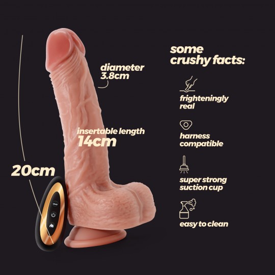 VIBRADOR DE SILICONA LÍQUIDA INVIKTUS VIBE 7,5 CRUSHIOUS PIEL