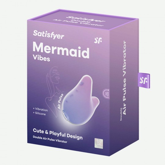 STIMULATEUR MERMAID VIBES VIOLET/ROSE SATISFYER