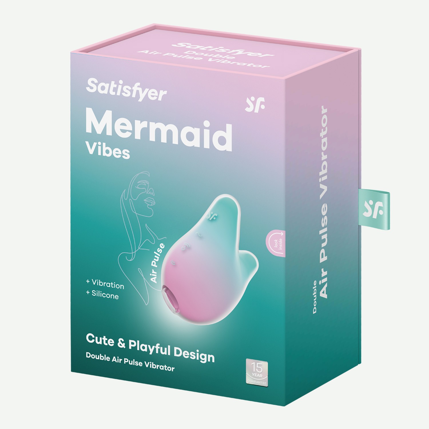 ESTIMULADOR MERMAID VIBES MENTA/ROSA SATISFYER