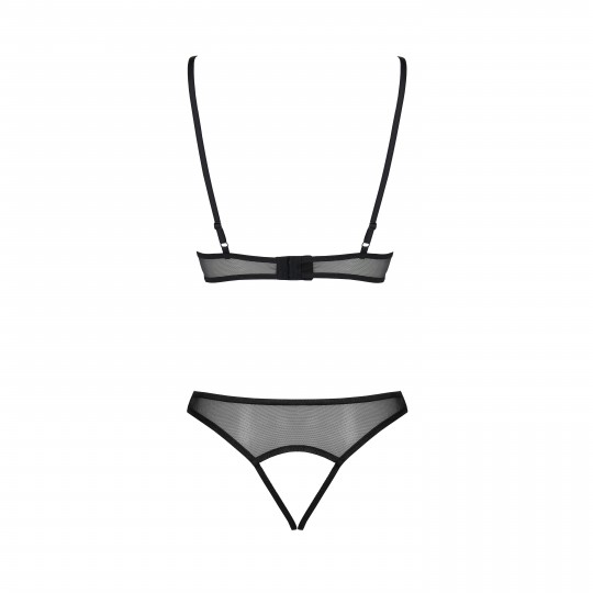 CONJUNTO DE 2 PIEZAS CHRISTA NEGRO EROTIC LINE PASSION