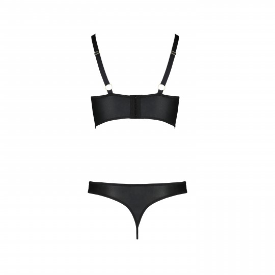 ENSEMBLE 2 PIÈCES MALWIA BIKINI NOIR TAILLE REINE PASSION