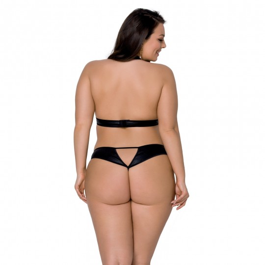 CONJUNTO DE 2 PIEZAS MALWIA NEGRO TALLA QUEEN PASSION