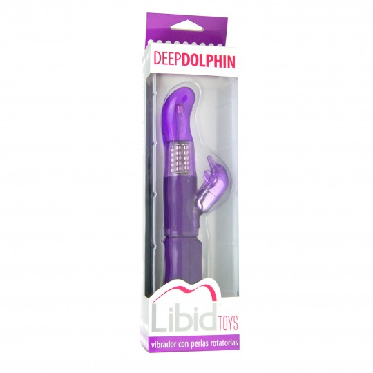 LIBID TOYS DEEP DOLPHIN VIBRATOR PURPLE