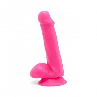 DILDO HAPPY DICKS 6 INCH COM TESTICULOS ROSA GET REAL