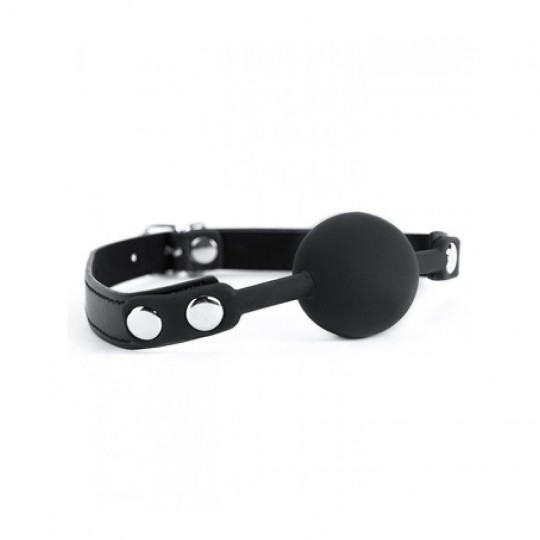 ARGUS TOYS ARGUS FETISH BLACK SILICONE BALL GAG