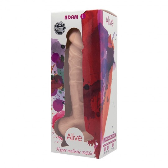 ALIVE ADAM HYPER REALISTIC DILDO WITH TESTICLES