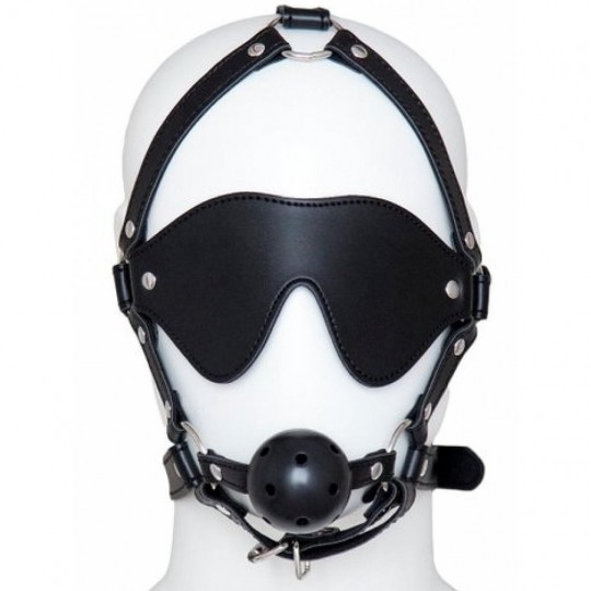 ARGUS FETISH EYE MASK WITH BALL GAG