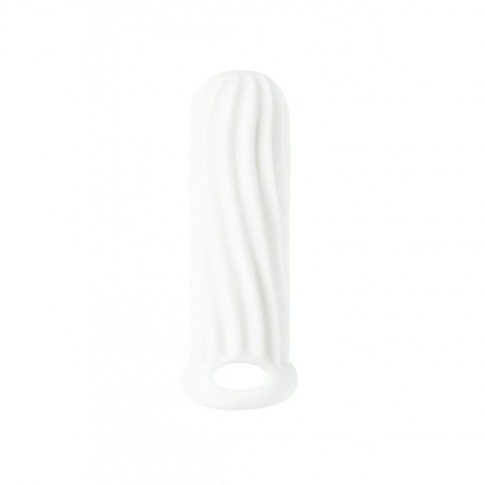 FUNDA CON EXTENSIÓN PARA EL PENE HOMME WIDE BLANCO LOLA GAMES 11-15CM