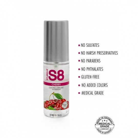 LUBRIFIANT À BASE D&#039;EAU AROMATISÉ À LA CERISE S8 STIMUL8 50ML