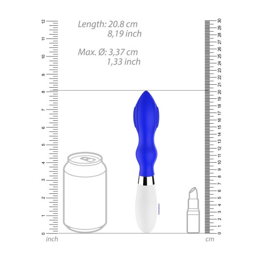 ASTRAEA - VIBRATOR AND CLITORIS STIMULATOR - ROYAL BLUE