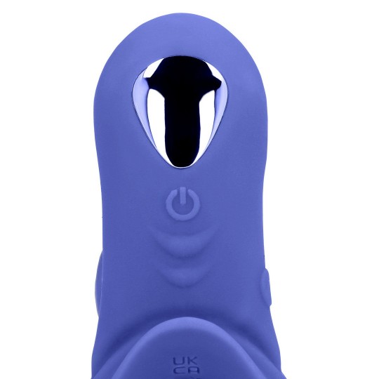 VIBRATING COCKRING WITH CLIT STIMULATION - TAMIYA BLUE