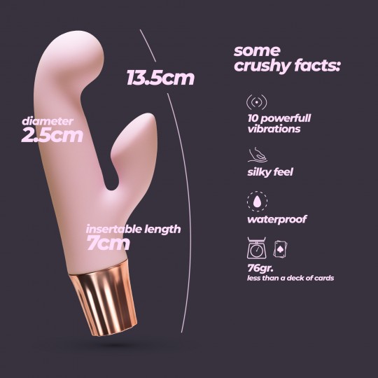 CRUSHIOUS MELLOW CONY MINI VIBRATOR PINK