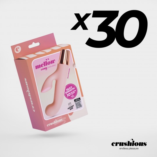 CONFEZIONE DA 30 MINI VIBRATORE MELLOW CONY ROSA CRUSHIOUS