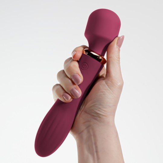 CRUSHIOUS DUAL MASSAGE WAND JINX RED WINE MASSAGE