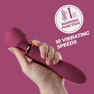 CRUSHIOUS DUAL MASSAGE WAND JINX RED WINE MASSAGE