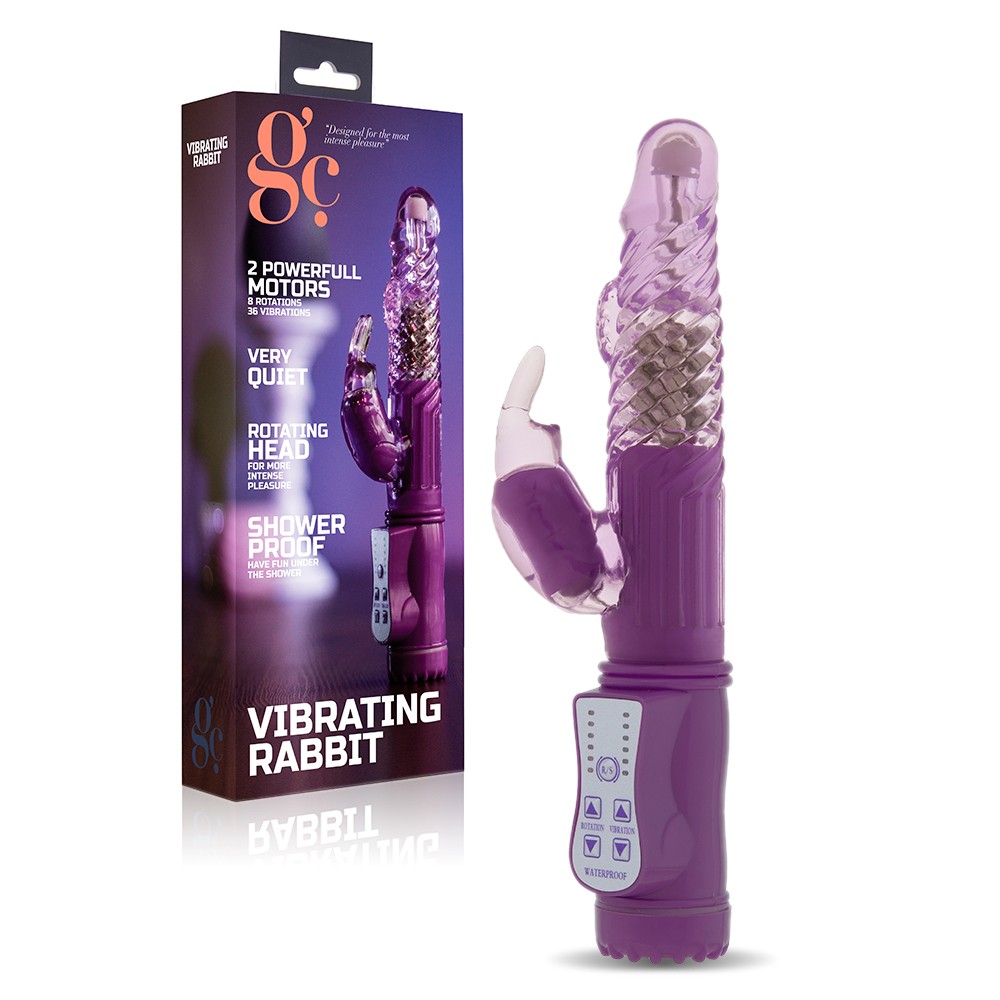 DILDO VIBRANTE CONIGLIO VIOLA