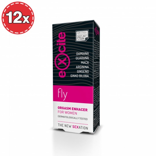 PACK COM 12 POTENCIADOR DE ORGASMO EXCITE WOMAN FLY 15ML