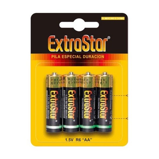 4 BATTERIE AA SALINAS EXTRASTAR