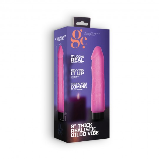 VIBRADOR REALÍSTICO 8&quot; THICK VIBE GC ROSA