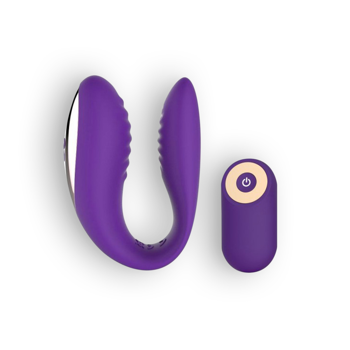 VIBRATORE RICARICABILE CON COMANDO PER COPPIA VIOLA TOYZ4LOVERS