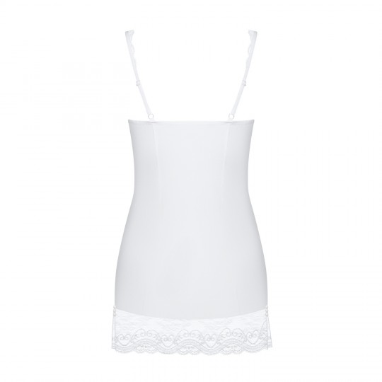 OBSESSIVE MIAMOR CHEMISE AND THONG WHITE