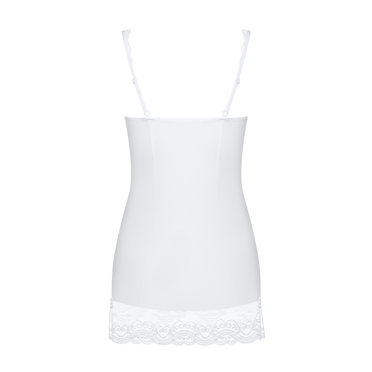 OBSESSIVE MIAMOR CHEMISE AND THONG WHITE