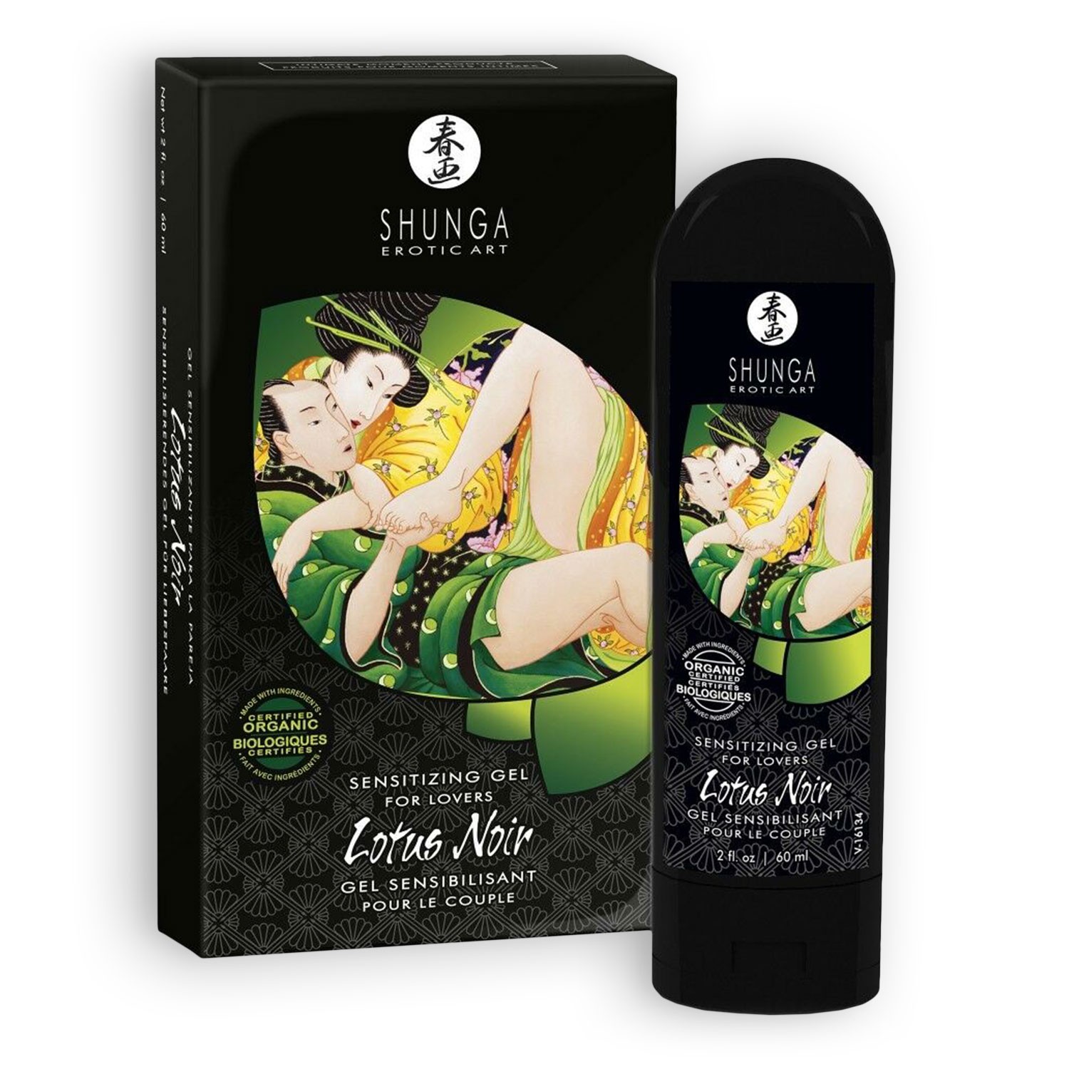 SHUNGA SENSITIZING GEL FOR LOVERS LOTUS NOIR 60 ML