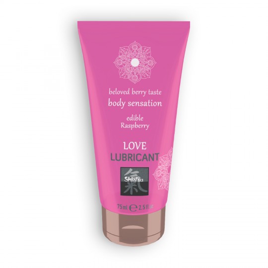 LUBRICANTE BESABLE LOVE BERRY TASTE CON SABOR DE FRAMBUESA SHIATSU 75ML