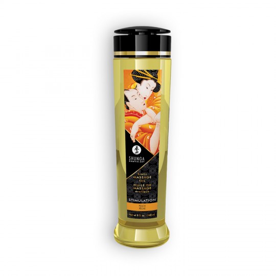 ACEITE DE MASAJE SHUNGA STIMULATION MELOCOTÓN 240ML