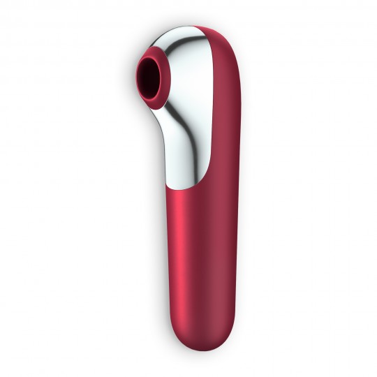 ESTIMULADOR DUAL LOVE CON APP SATISFYER ROJO