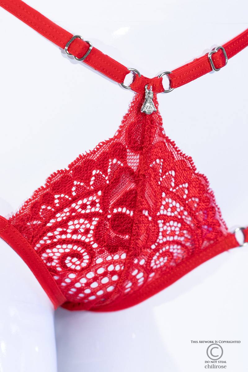 CR-4387 ADJUSTABLE PANTIES RED