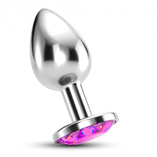 CRUSHIOUS BIJOU ANAL JEWEL PLUG PINK SMALL WITH FREE VELVETY BAG