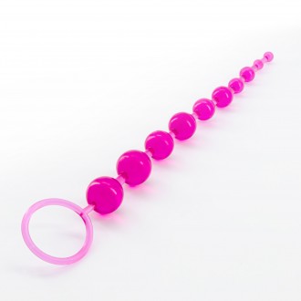 PACK DE 32 CADENA ANAL DE 10 BILLES CRUSHIOUS ROSA