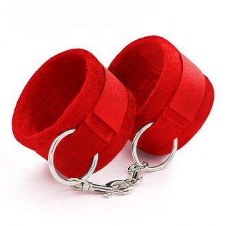 PACK DE 30 ESPOSAS DE VELCRO TOUGH LOVE CON CADENA DE 40CM EXTRA CRUSHIOUS ROJAS