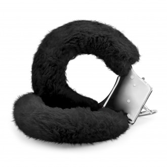 PACK DE 30 MENOTTES DE PELUCHE LOVE CUFFS CRUSHIOUS NOIRES