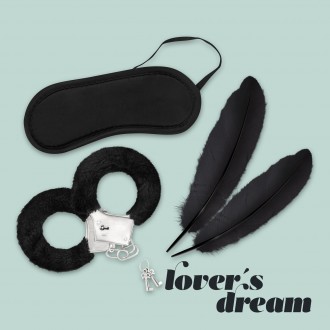 PACK OF 24 LOVER'S DREAM BONDAGE KIT CRUSHIOUS BLACK